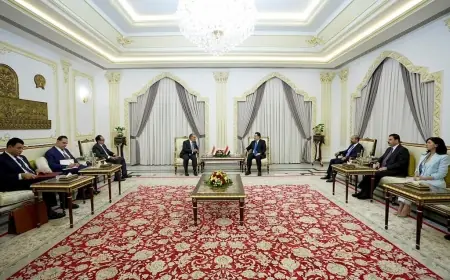 وزير الخارجية يجتمع مع رئيس وزراء العراق السابق وقائد ائتلاف الإعمار والتنمية