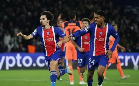 باريس سان جيرمان يتألق برباعية مذهلة ضد برشلونة في دوري أبطال أوروبا