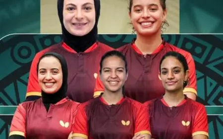 وزير الرياضة يحتفل بفوز منتخب سيدات تنس الطاولة ببطولة أفريقيا للفرق