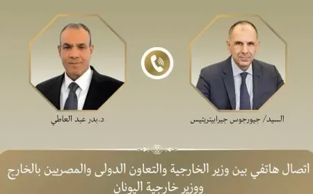 محادثات هاتفية مهمة بين وزيري خارجية مصر واليونان حول مستجدات الشرق الأوسط وشرق المتوسط