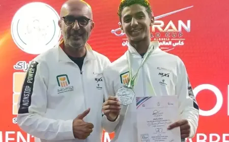 وزير الشباب والرياضة يهنئ أحمد القاضي بفوزه بفضية كأس العالم للشباب في السلاح