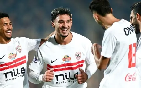 أحمد شريف يضيء المباراة بهدف رائع للزمالك في الثانية 45 ضد الجيش الرواندي