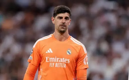 غياب كورتوا عن قائمة ريال مدريد لمباراة الكلاسيكو ضد برشلونة