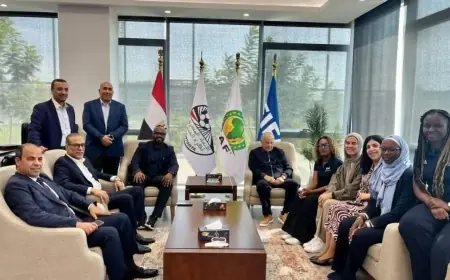 أبو ريدة يحتضن وفد فيفا لبحث المشروعات وإقامة ورشة عمل لنظام الانتقالات الدولية TMS