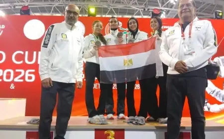منتخب ناشئات مصر يحقق برونزية في كأس العالم للسلاح بالجزائر