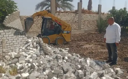 محافظ أسيوط يعلن إزالة 35 حالة تعدٍ على الأراضي الزراعية وأملاك الدولة ومخالفات البناء بنجاح