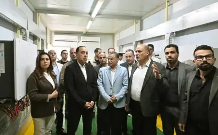 رئيس الوزراء يدشن مشروع محطة طاقة شمسية بقدرة 1.2 ميجاوات بشركة النصر للبترول في السويس