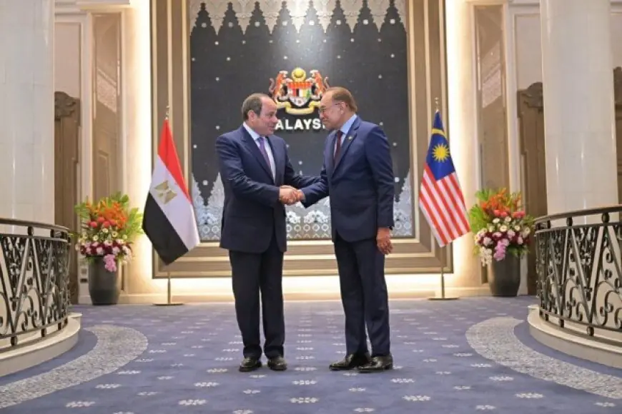 الرئيس السيسي يتحدث عن فلسطين والأزهر وعلاقات مصر وماليزيا في مؤتمر صحفي مع رئيس الوزراء الماليزي