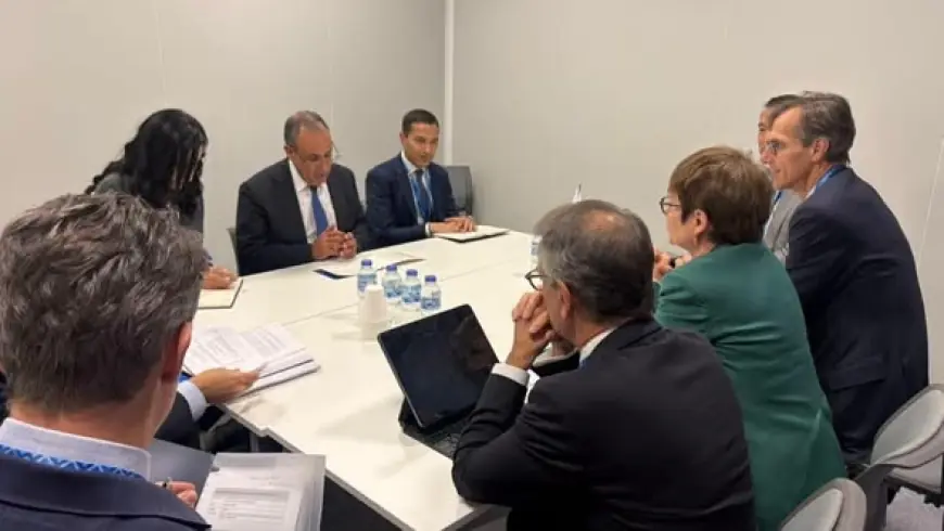 لقاء مثمر بين وزير الخارجية ورئيسة البنك الأوروبي لإعادة الإعمار والتنمية