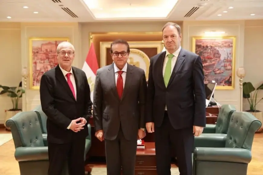 وزير الصحة يلتقي بالمرشح البلجيكي لمنصب مدير منظمة الصحة العالمية