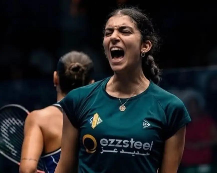 انتصار أمينة عرفي على هانيا الحمامي وتتويجها بلقب بطولة مصر المفتوحة للإسكواش