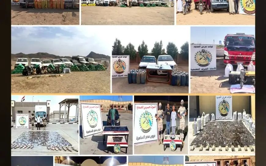 حرس الحدود تواصل توجيه ضربات حاسمة للمهربين والعناصر الإجرامية على جميع المحاور الاستراتيجية للدولة
