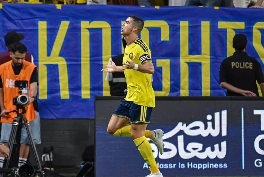 رونالدو يتألق بقيادة النصر لفوز ساحق على الفيصلي بثلاثة أهداف في الدوري السعودي