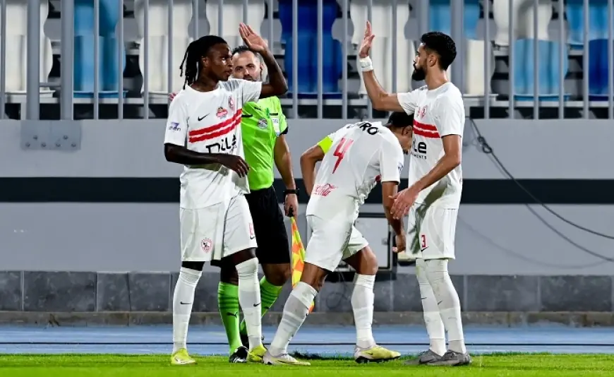 شيكو بانزا يسجل هدف التقدم الحاسم للزمالك ضد المقاولون العرب في اللحظات الأخيرة