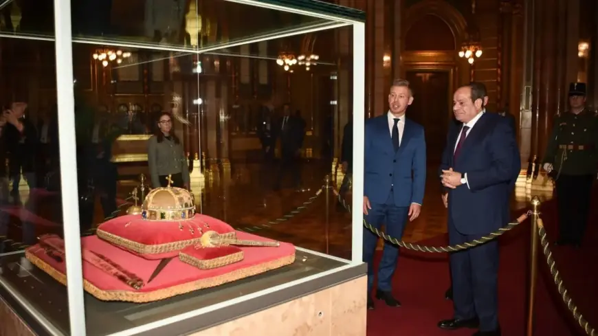 السيسى يلتقي برئيس وزراء المجر ويستكشف أسرار التاج الملكي المقدس