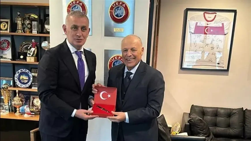رئيس الاتحاد التركي يلتقي أبو ريدة لبحث تعزيز التعاون المشترك بين البلدين