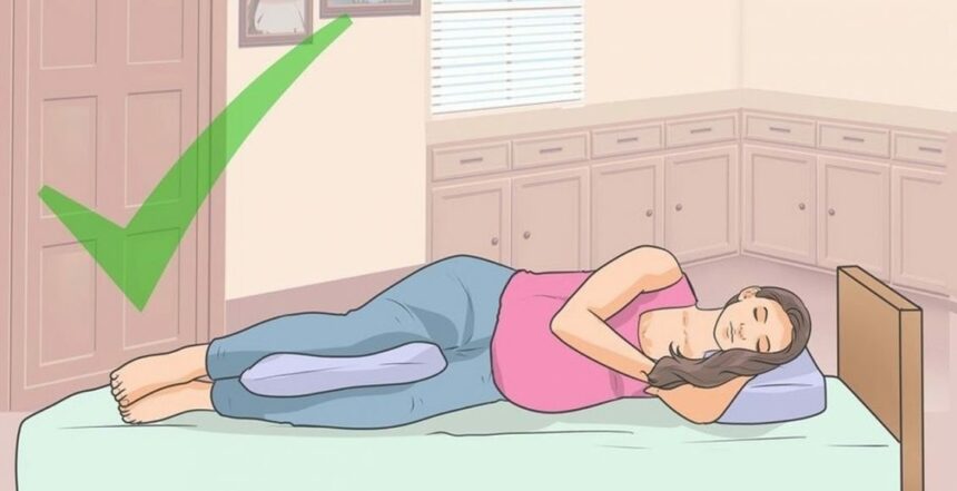 أفضل وضعية نوم لتثبيت الحمل