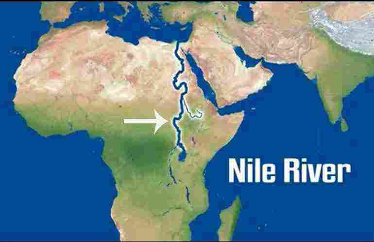 أين يقع نهر النيل ؟